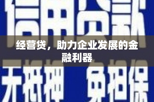 山南经营贷，助力企业发展的金融利器