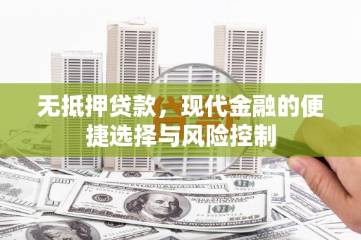 盐田无抵押贷款，现代金融的便捷选择与风险控制