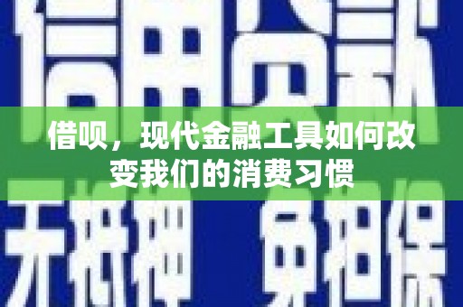 柳北借呗，现代金融工具如何改变我们的消费习惯