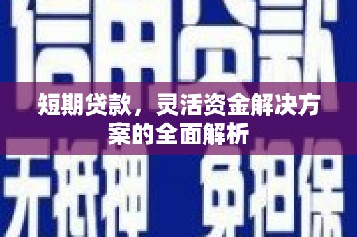 秦安短期贷款，灵活资金解决方案的全面解析