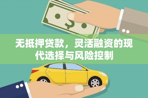 八宿无抵押贷款，灵活融资的现代选择与风险控制
