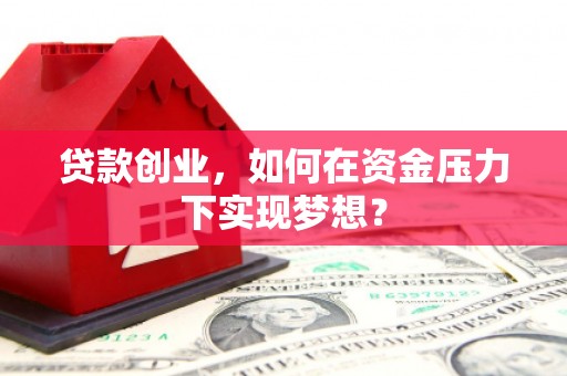 青河贷款创业，如何在资金压力下实现梦想？