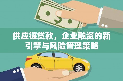 高邑供应链贷款，企业融资的新引擎与风险管理策略