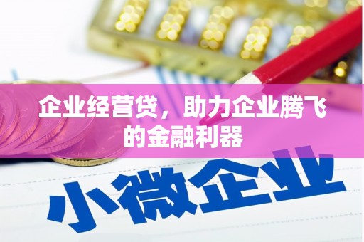 明溪企业经营贷，助力企业腾飞的金融利器