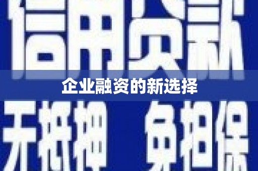 定兴企业融资的新选择