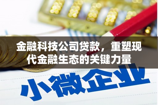 敖汉旗金融科技公司贷款，重塑现代金融生态的关键力量