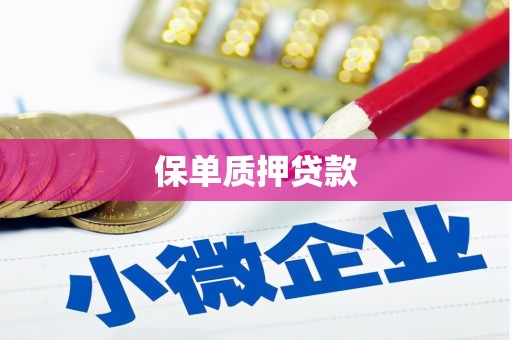 南阳保单质押贷款