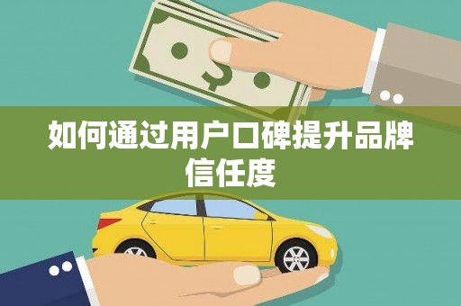 巴楚如何通过用户口碑提升品牌信任度